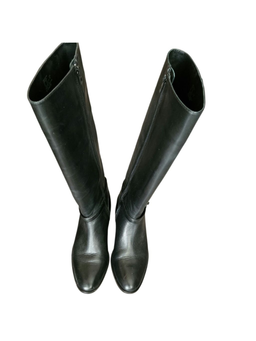 Coach Womens Black Leather Heeled Boots Size 6 - Picture 3 of 10